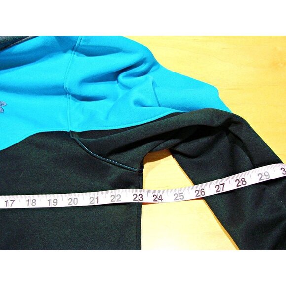 Under Armour Fleece Pullover Color Block Hoodie Sweatshirt Front Pockets Logo L - Picture 6 of 12